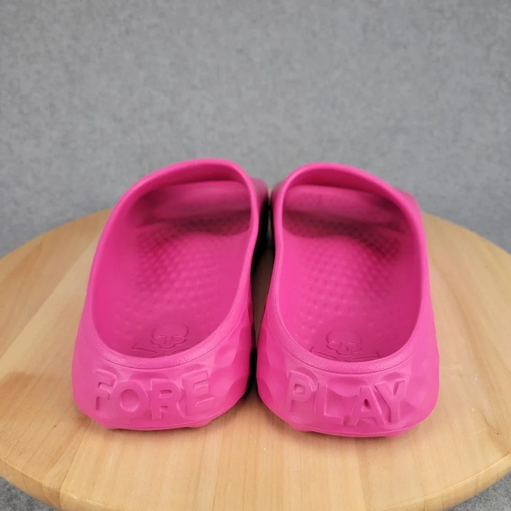 G/FORE G-Slide Street Sandals Mens 9 Womens 11 Pink Fore Play Foam Slides G4
